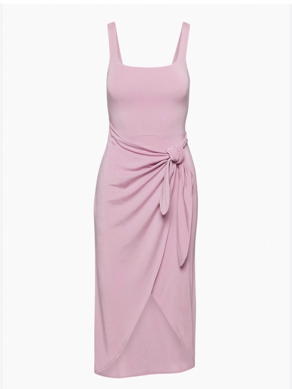 Wilfred Aritzia Lavender Tie Waist Saturn Midi Dress Soft Draped small